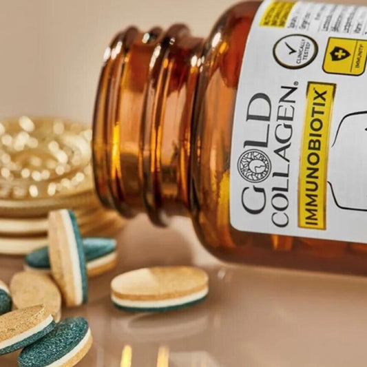 Gold Collagen Immunobiotix, booster zilnic pentru imunitate și sănătate intenstinală - 30 pastile