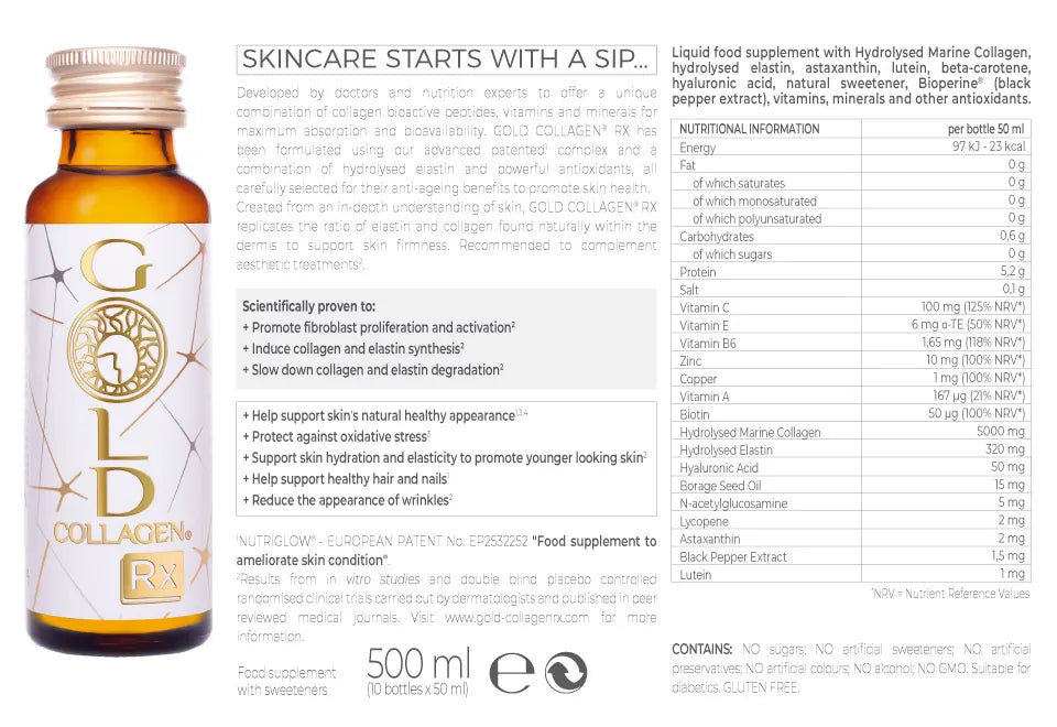 Gold Collagen RX - 10 flacoane x 50 ml