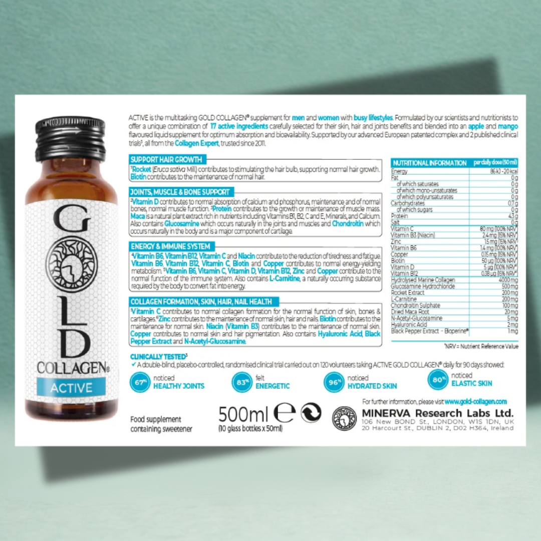 Gold Collagen Active - 10 flacoane x 50 ml