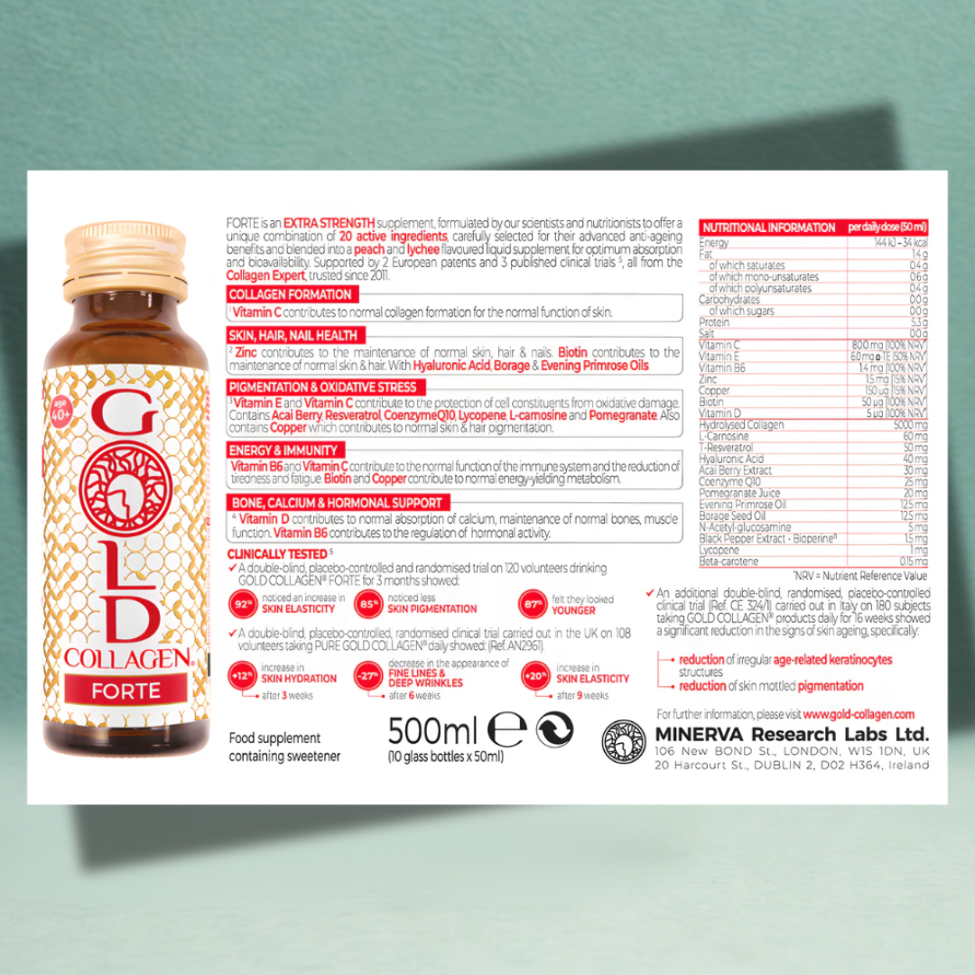 Gold Collagen Forte 40+ - 10 flacoane x 50 ml