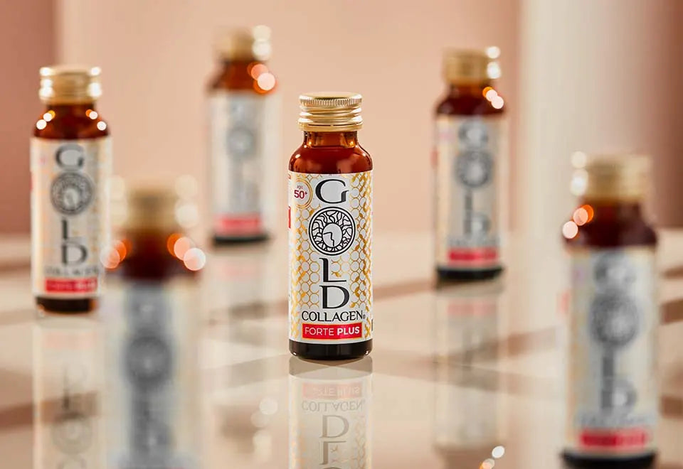 Gold Collagen Forte 50+, program 30 zile - 30 flacoane x 50 ml