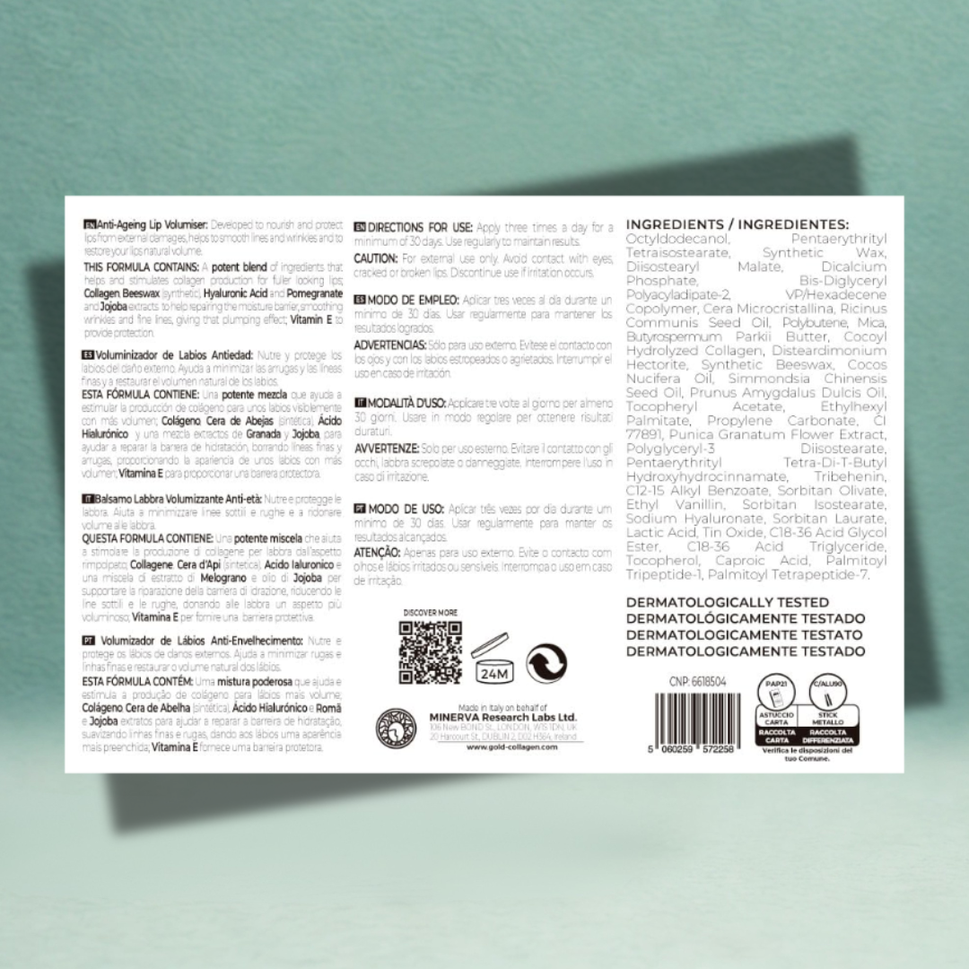 Balsam de buze Gold Collagen Lip Volumiser